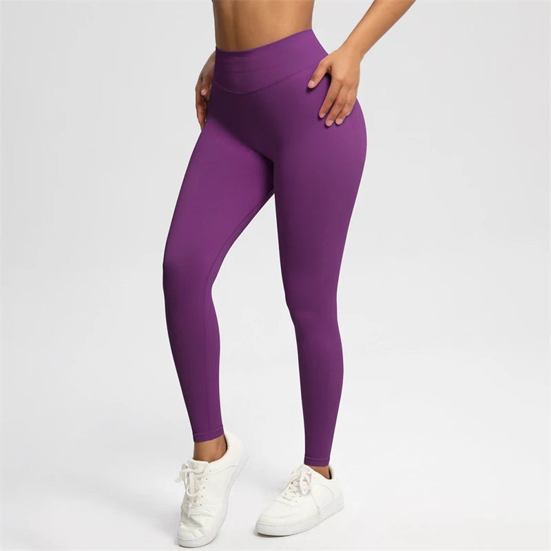 Bum Shaping Leggings Women Seamless Sports Yoga Pants Low Ribbed Band Gym clothes Fitness Workout Scrunch Butt Tight