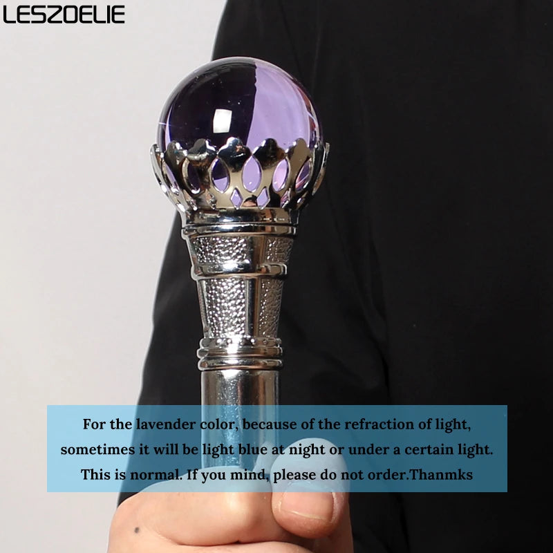 10 Colors 95cm Bright Silver Crown Crystal Ball Walking Stick Men Fashion Walking Cane Women Party Decorative Walking Stick