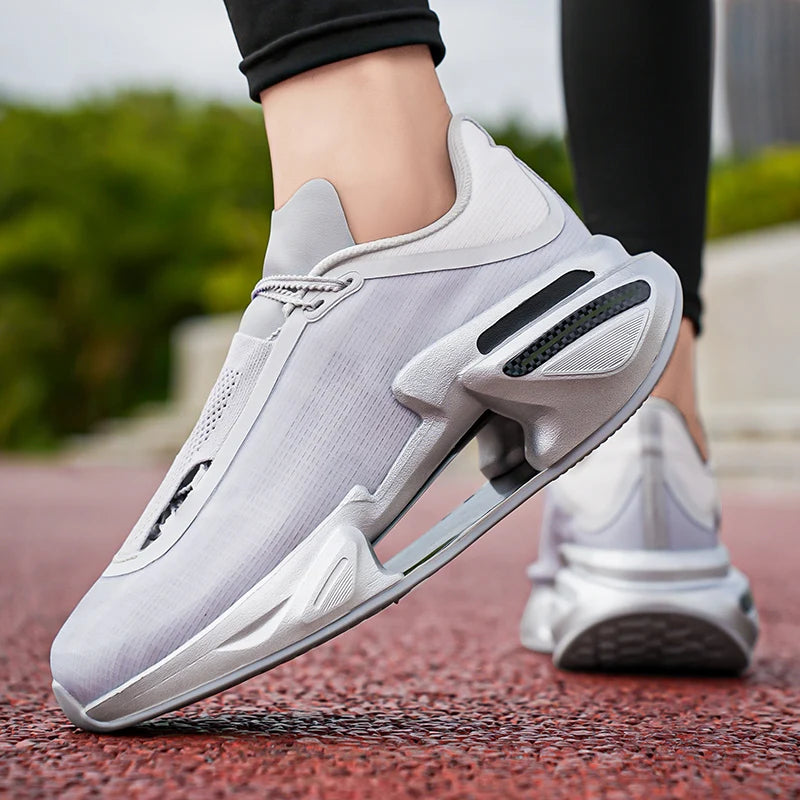 High Quality Men Basketball Shoes Comfortable Non Slip Shock-absorbing Sneakers Have Thick Soles Hollowed Out Fashion Runn Shoes