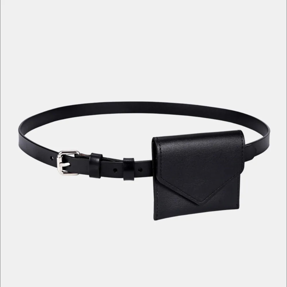 Leather Waist Belt Bag For Women Crossbody Waist Purse Fanny Pack Evening Clutch Mini Handbag Detachable Leather Waist Packs