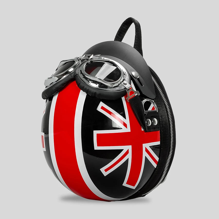 Personalized Helmet Design Women Backpacks Creative Hiphop Shoulder Crossbody Bags Chic Travel Back Packs for Girls Y2K Sac