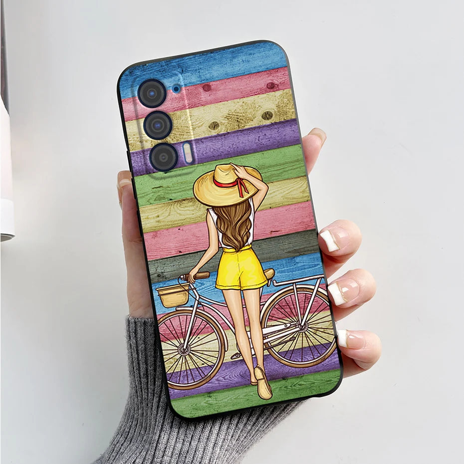 Silicon Case For Motorola Edge (2021) / Edge 5G UW (2021) Fashion Marble Pattern Soft TPU Phone Cases For Edge 2021 XT2141 Funda