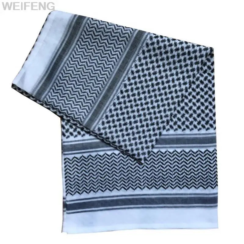 Muslimischer Shemagh-Schal, traditionelles islamisches Zubehör, Kopftuch, islamisches Halstuch, winddicht, arabischer Keffiyeh, Shemagh-Schal