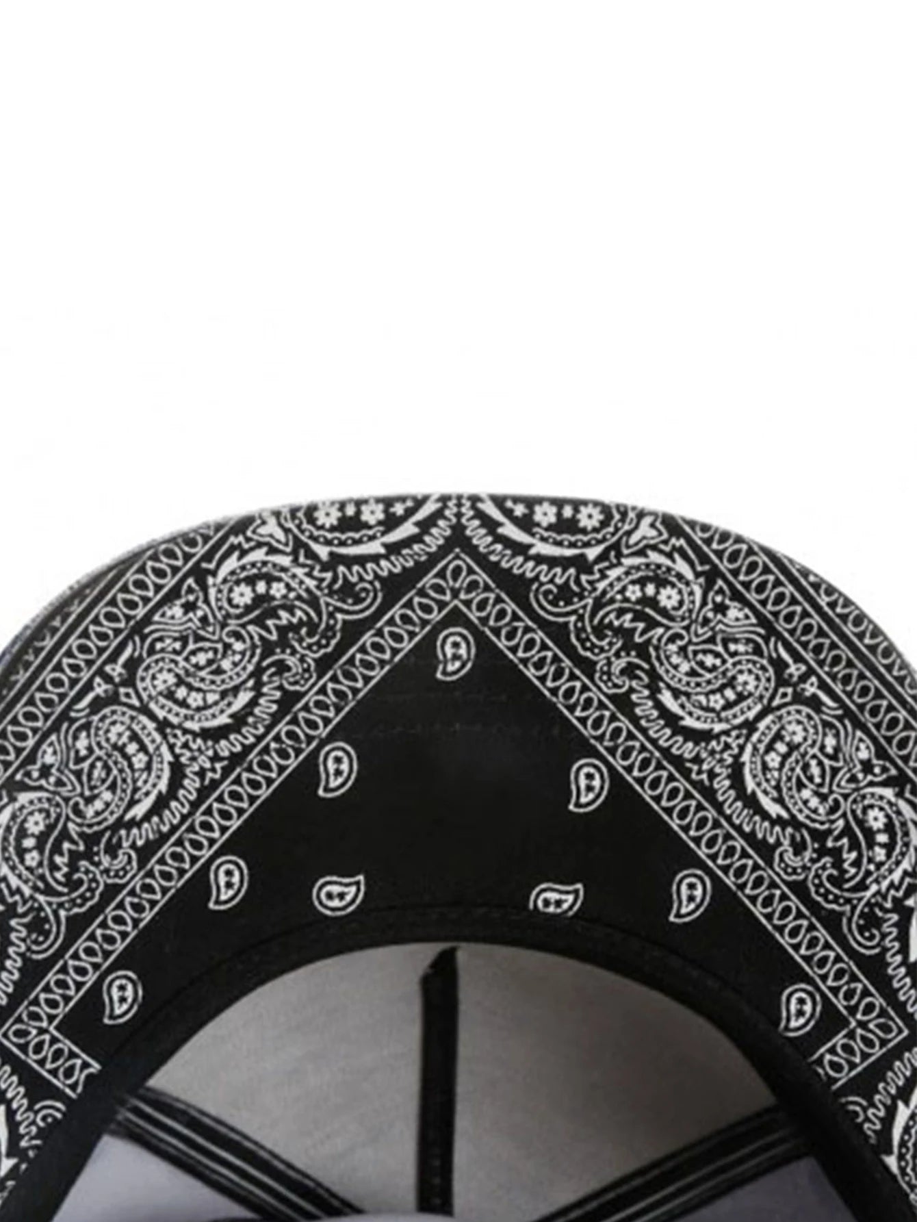 Unisex Big C Paiz Allover Snapback Hat Paisley Bandanna Print Adults Outdoor Travel Hip Hop Headwear Sports Sun Baseball Cap