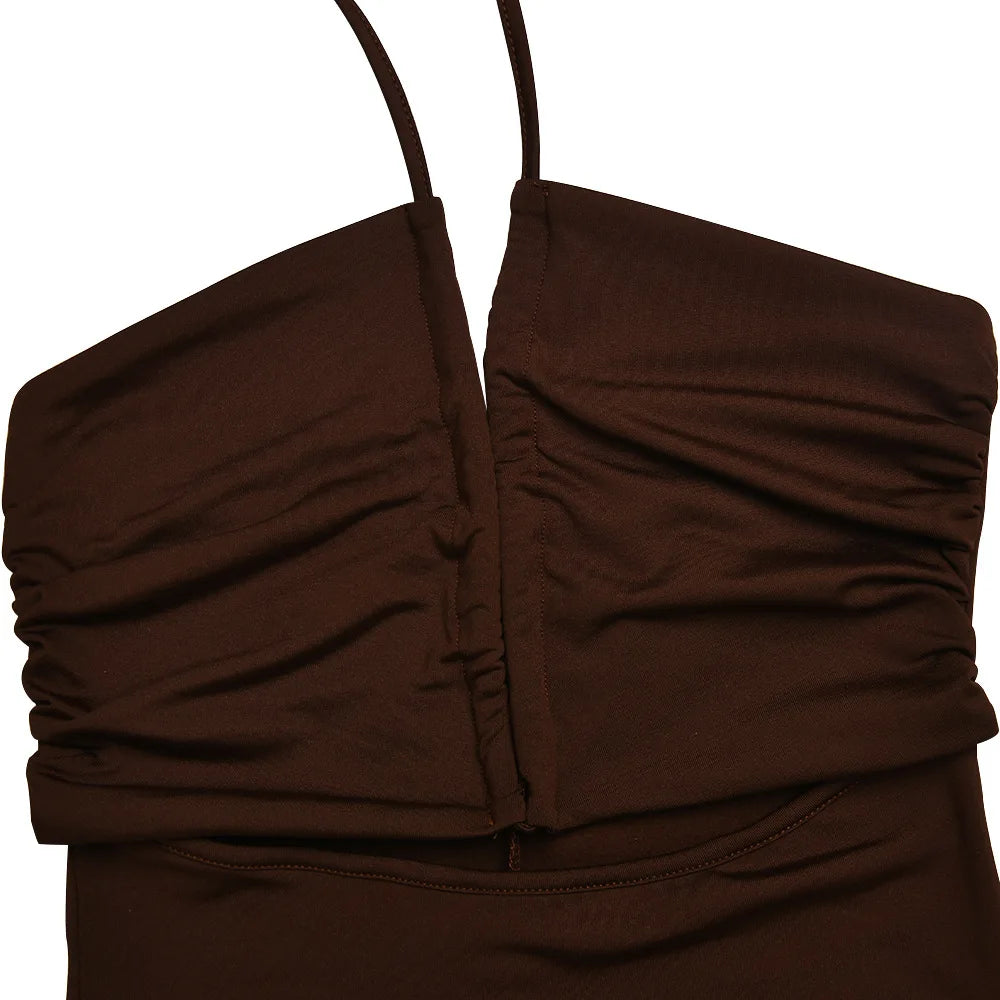 Sleeveless Sexy Female Midi Backless Dresses Slim Night Club Party Women's Dress Bodycon Vestidos Elegantes