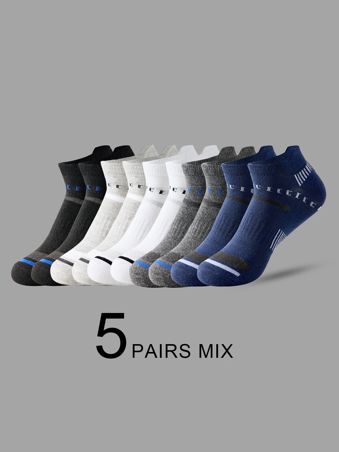 5 Pairs High Quality Men Ankle Socks For Man Breathable Sports Socks Mesh Casual Athletic Thin Cut Short Sokken Boat Socks 39-44