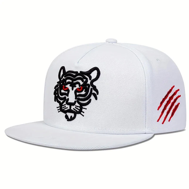 Unisex Tiger Embroidery Hip-hop Hats Spring And Autumn Outdoor Adjustable Sports Casual Baseball Caps Sunscreen Hat