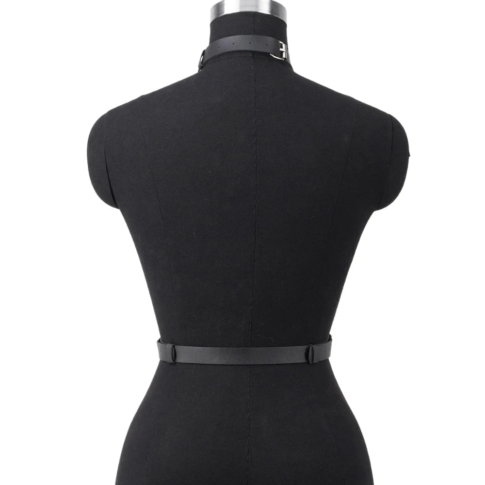 Women Fashion Belt Street Style PU Leather Harness Waist Belt Corset Decorative Punk WaistBand Gothic Clothing Accessories