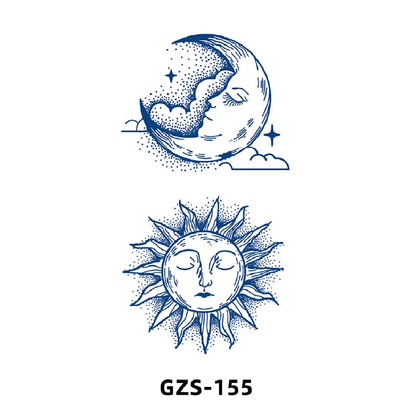 New Herbal Juice Tattoo Cute Flower Small Fresh Flower Semi Permanent Ins Temporary Tattoos Sticker size: 70*120mm