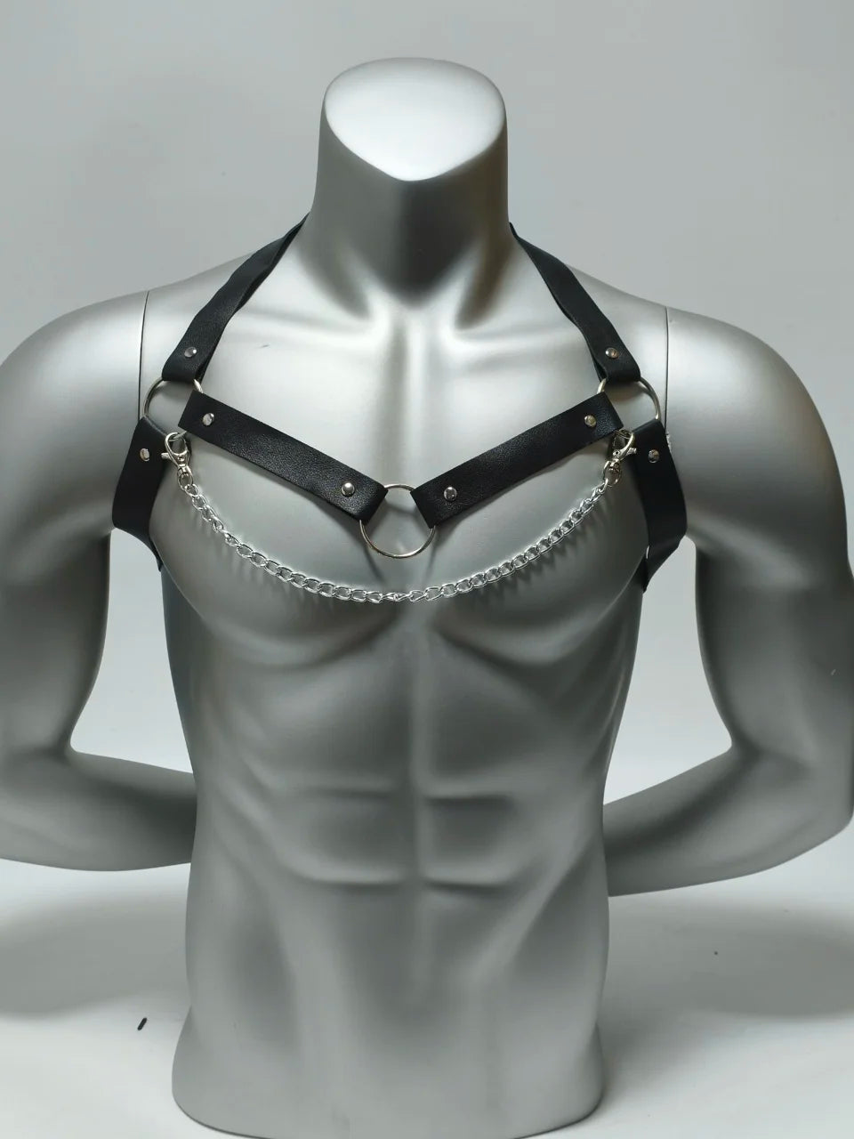 Mens Belt PU Leather Harness Adjustable Chest Body Belt Punk Gothic Sexy Alternative Fashion Male for Party Daily Wear Hot Sale