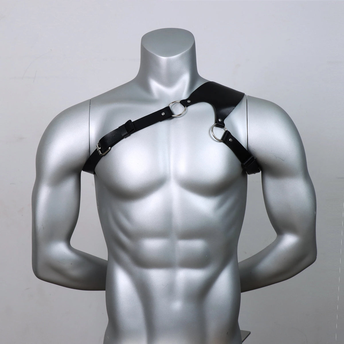 Men's PU Leather Body Chest Belt-Adjustable Harness for Various Occasions, Punk Chest Belt Mens Leather Harness