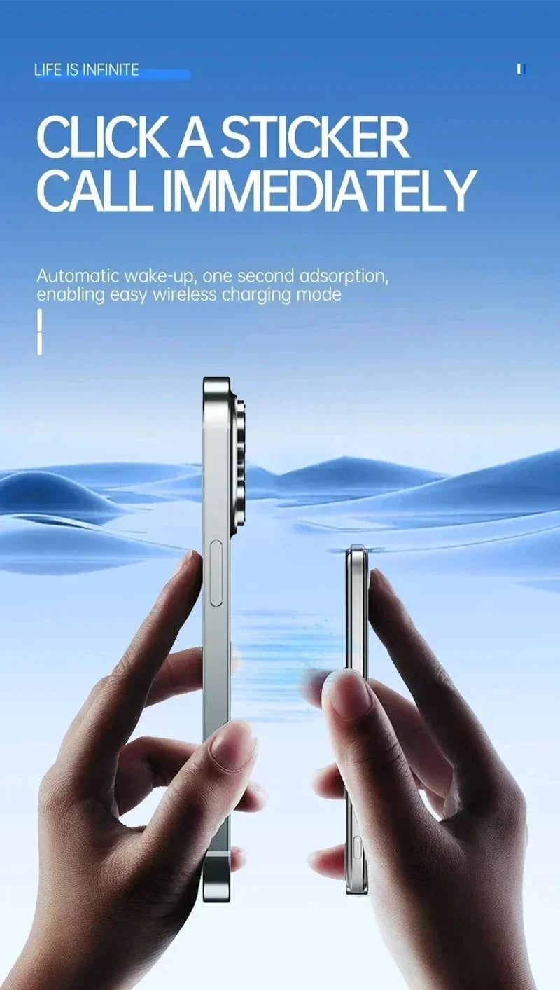 Lenovo 500000mAh Magnetic Wireless Power Bank Ultra Thin Portable CCC Certified Super Fast Charging LED Display Pack for MagSafe