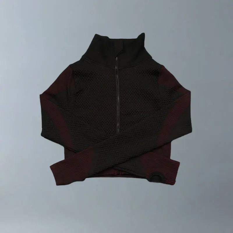 Yoga Suits Women Fitness Wear Gym Set Sports Outfits Training Exercise Workout Pants Long Sleeve Crop Top Bra Womens Tracksuits