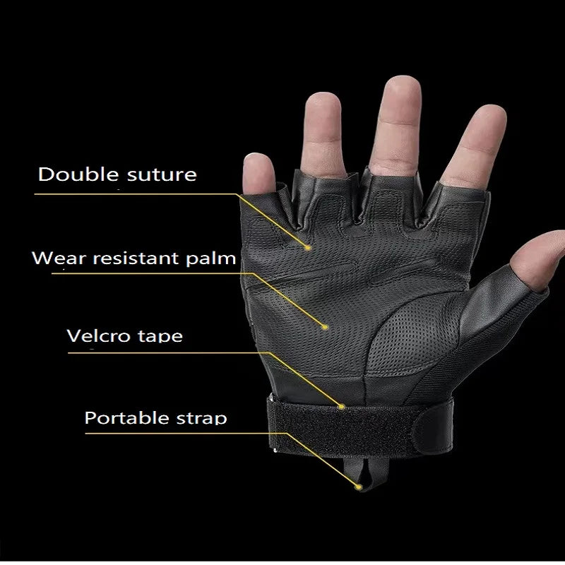 Summer Cycling Fingerless Gloves Men Women Mtb Half Fingers For Bike Bicycles Gym Fitness Wrist Sport Exercise Training Hunting