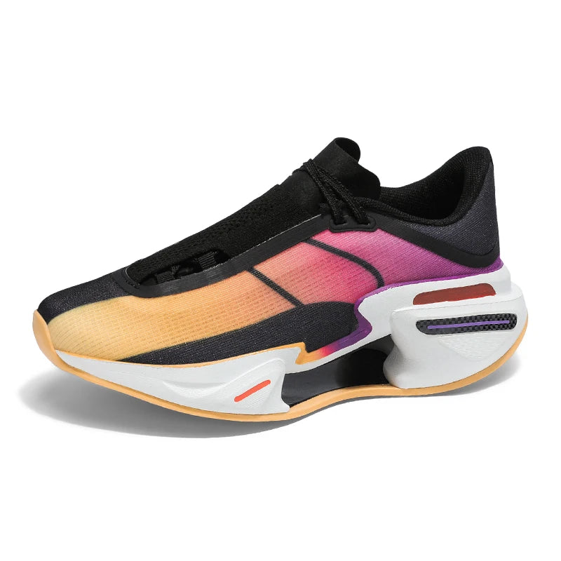 High Quality Men Basketball Shoes Comfortable Non Slip Shock-absorbing Sneakers Have Thick Soles Hollowed Out Fashion Runn Shoes