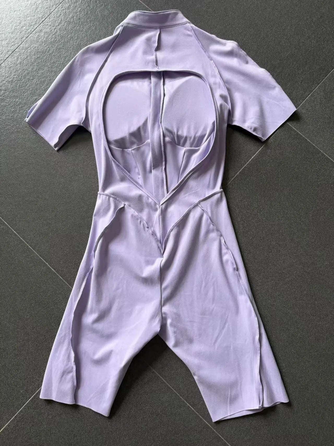 Women's Tracksuit Gym Workout Sports Clothes Outfit Zipper Jumpsuit Yoga Fitness Overalls Set Open Back Bodysuits Suit for Women