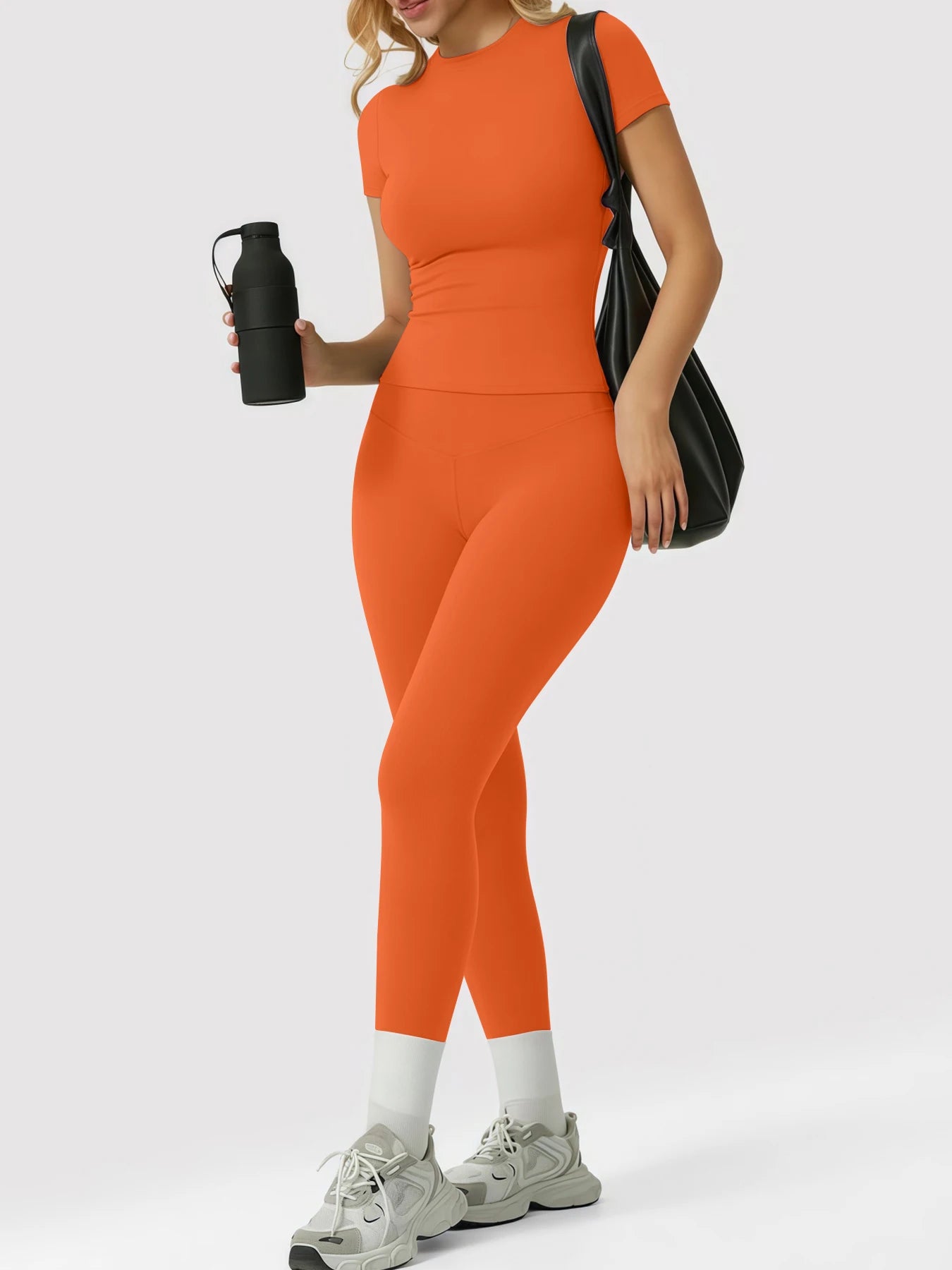 Women's Yoga Set, High-Quality Body-Fitting Quick-Dry Fitness Wear, Sport Yoga Two-Piece Set