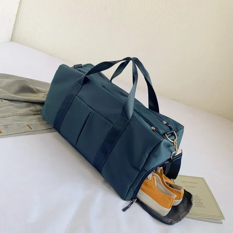 Training Yoga Sporttaschen Fitness Gym Taschen Nass Trocken Separate Gepäcktasche mit separatem Schuhfach Reisetasche Handtasche