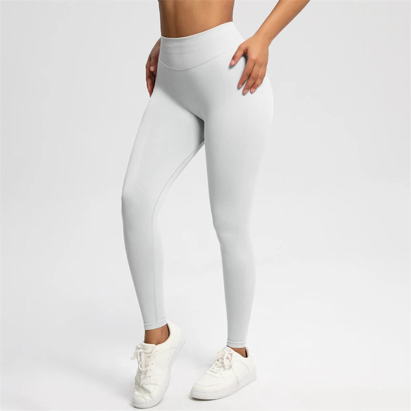 Bum Shaping Leggings Women Seamless Sports Yoga Pants Low Ribbed Band Gym clothes Fitness Workout Scrunch Butt Tight
