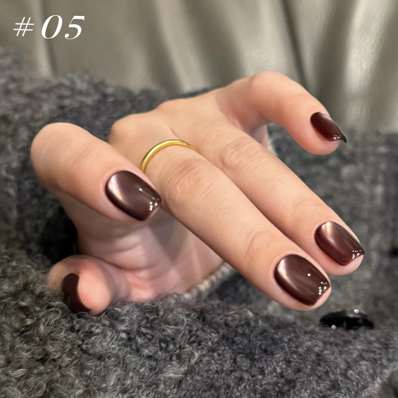 12ML 1-21pcs Autumn Nails Toe Selling Whitening Glass Bead Cat Eye Gel Nail Polish Black Nails Nail Art Grey Cat Eye Nail Glue