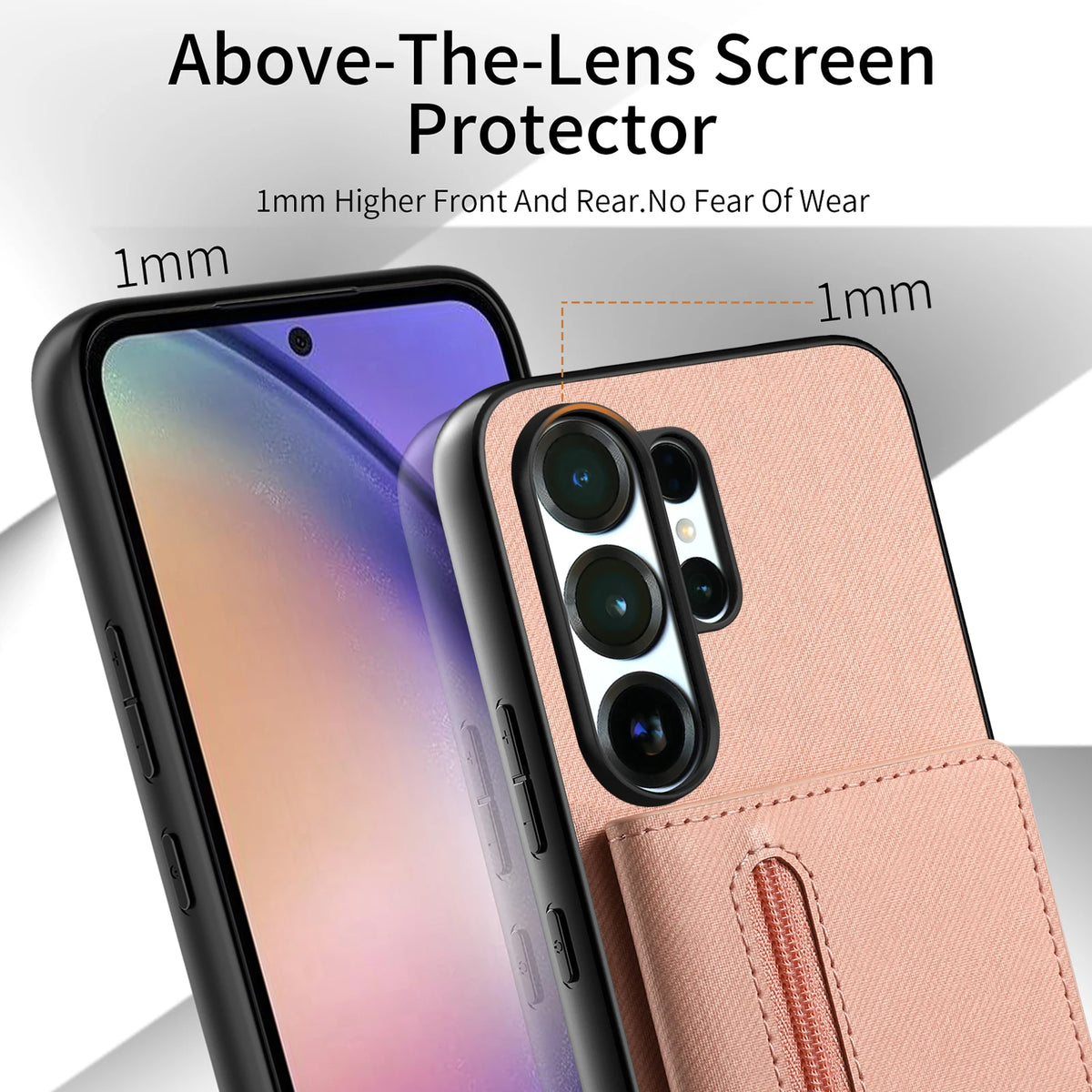 Zipper Cards Wallet Leather Phone Case For Samsung Galaxy S26 S24 S23 S22 Ultra Plus S23 S26 S25FE Purse Card Holder Stand Cover