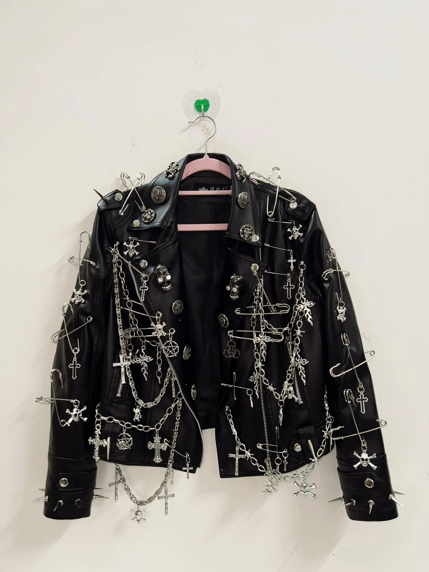 vintage Jacket Punk Jacket y2k   Jacket y2k fashion Gothic Jacket harajuku fashion Cross Jacket Skull  Jacket  gothic clothes