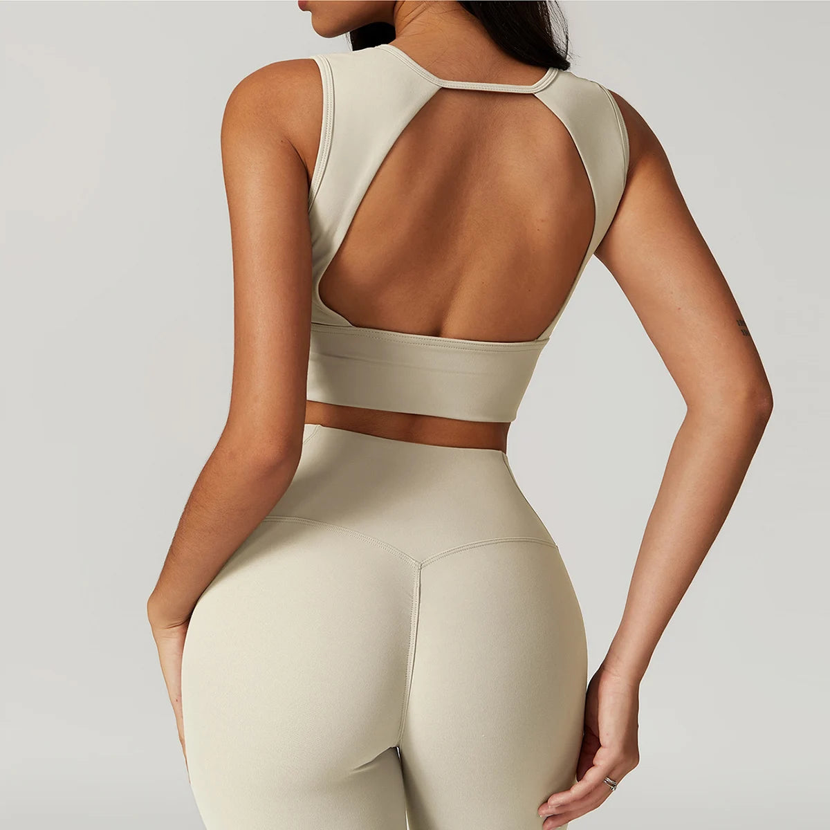 2 Pieces Yoga Suit Women Sexy Tight-Fitting Fitness Sports Set Gym Bra Elasticity High Waist Leggings Female Athletic Wear 8793