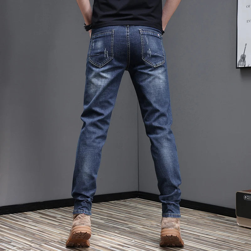 2026 Men's Slim Casual Street Classic Skinny Jeans Pencil Jeans Trendyy Stretch Style Comfortable Casual Fashion Versatile