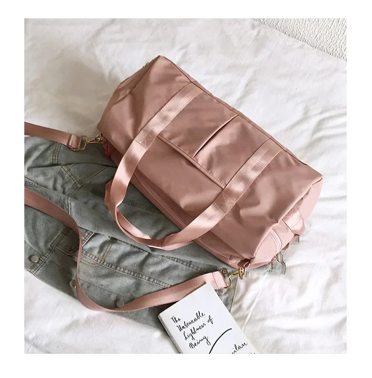 Training Yoga Sporttaschen Fitness Gym Taschen Nass Trocken Separate Gepäcktasche mit separatem Schuhfach Reisetasche Handtasche