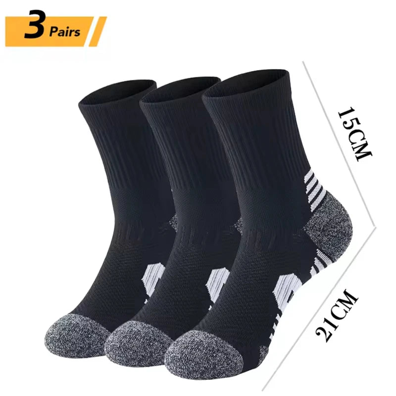 3/5/6Pairs Men's Sport Socks Breathable Outdoor Running Basketball Socks Training Short Tube Socks For Men