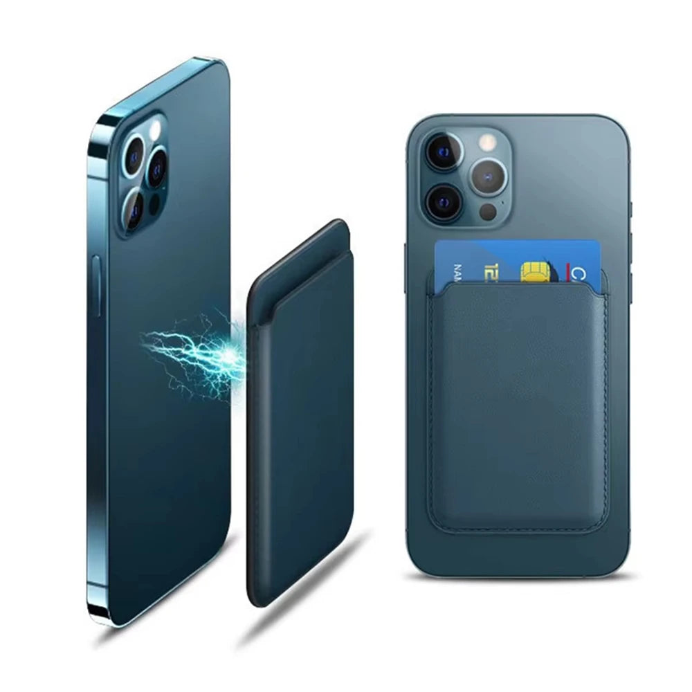 Strong Magnetic Offical Finewoven Card Wallet Case For iPhone 17 16 15 14 13 Pro Max Samsung S26 S25 Ultra For Magsafe Card Bag