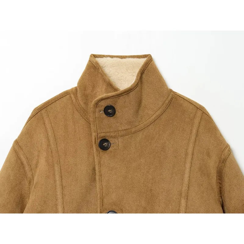 CharmChant Reversible Shearling Jacket for Women Leather Jackets Fashion Winter 2025 Coat Female New in Coats Warm Outerwears