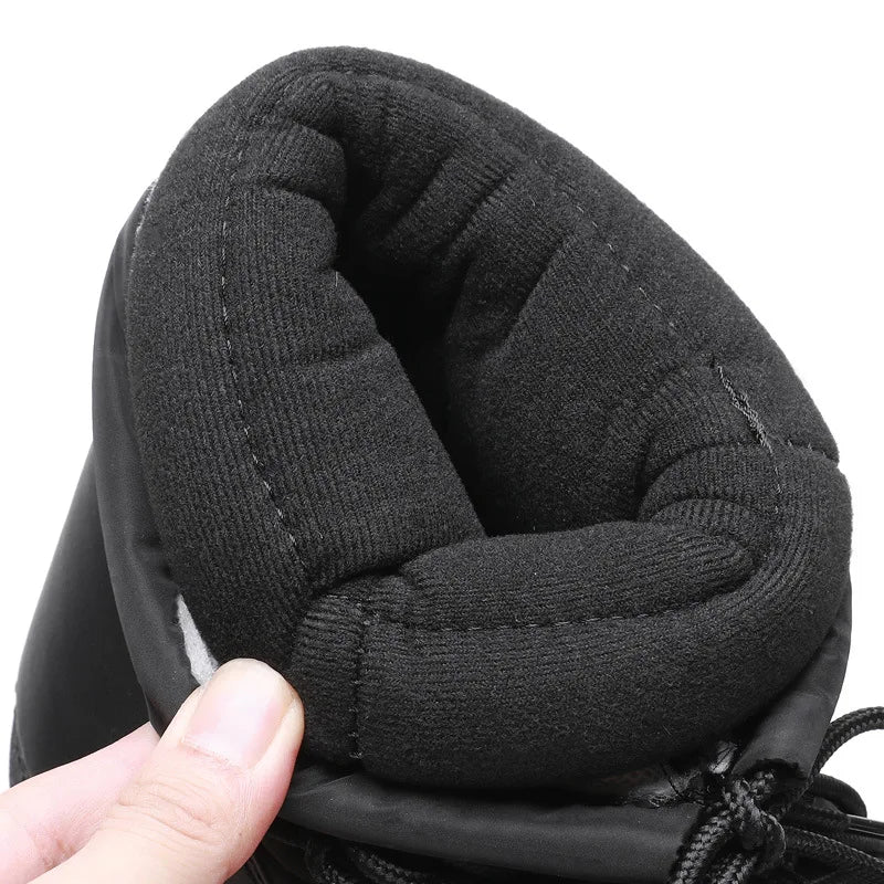 2025 Winter Lace-up Ankle Boots Women Snow Brand Design Classic Platform Waterproof Non-slip Cotton Woman Ski Boots