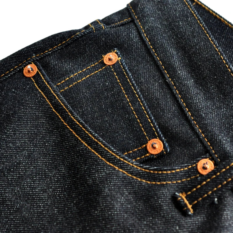 SauceZhan 315XX-18OZ Männer Jeans Denim Jeans für Männer Taper Fit Selvedge Denim Raw Jeans Blue Jeans Dicke 18 OZ Vintage