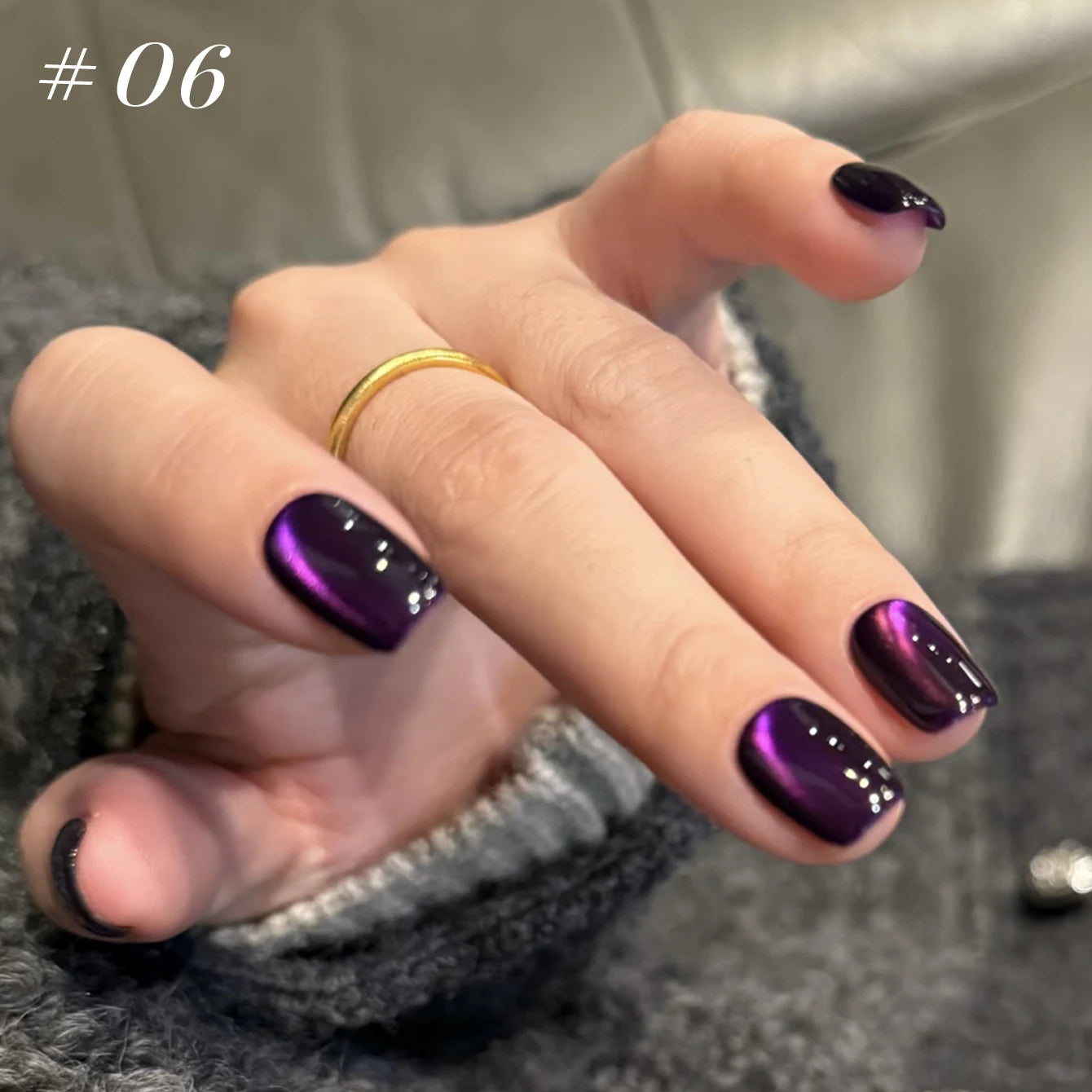 12ML 1-21pcs Autumn Nails Toe Selling Whitening Glass Bead Cat Eye Gel Nail Polish Black Nails Nail Art Grey Cat Eye Nail Glue