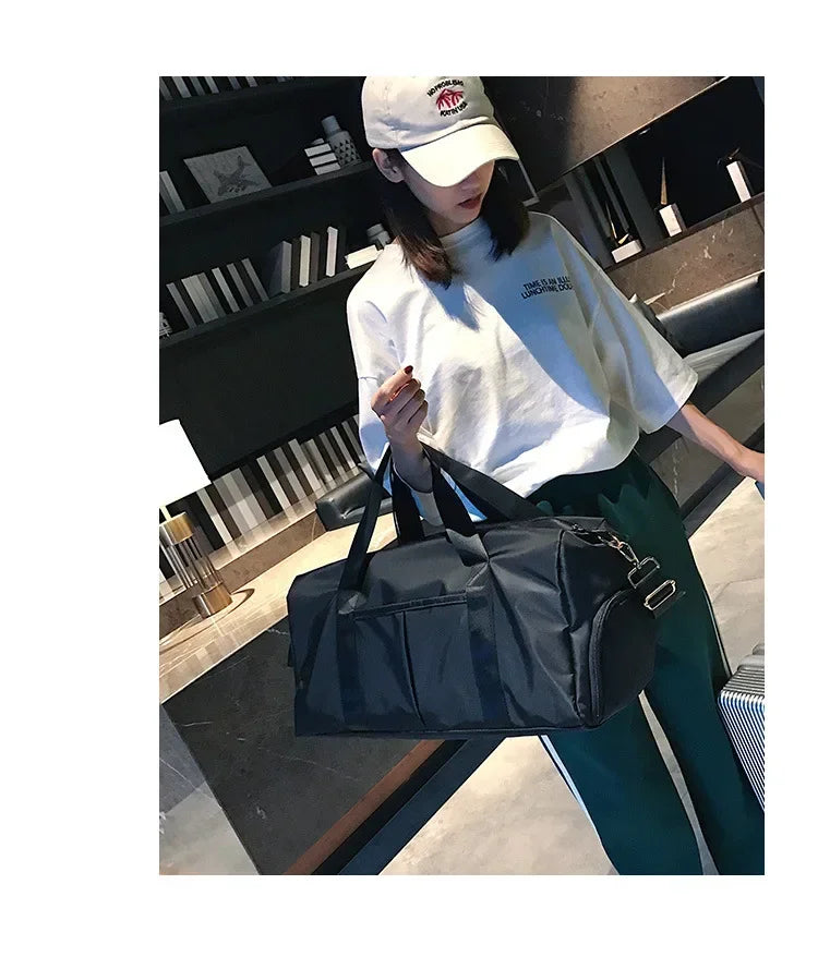 Training Yoga Sporttaschen Fitness Gym Taschen Nass Trocken Separate Gepäcktasche mit separatem Schuhfach Reisetasche Handtasche