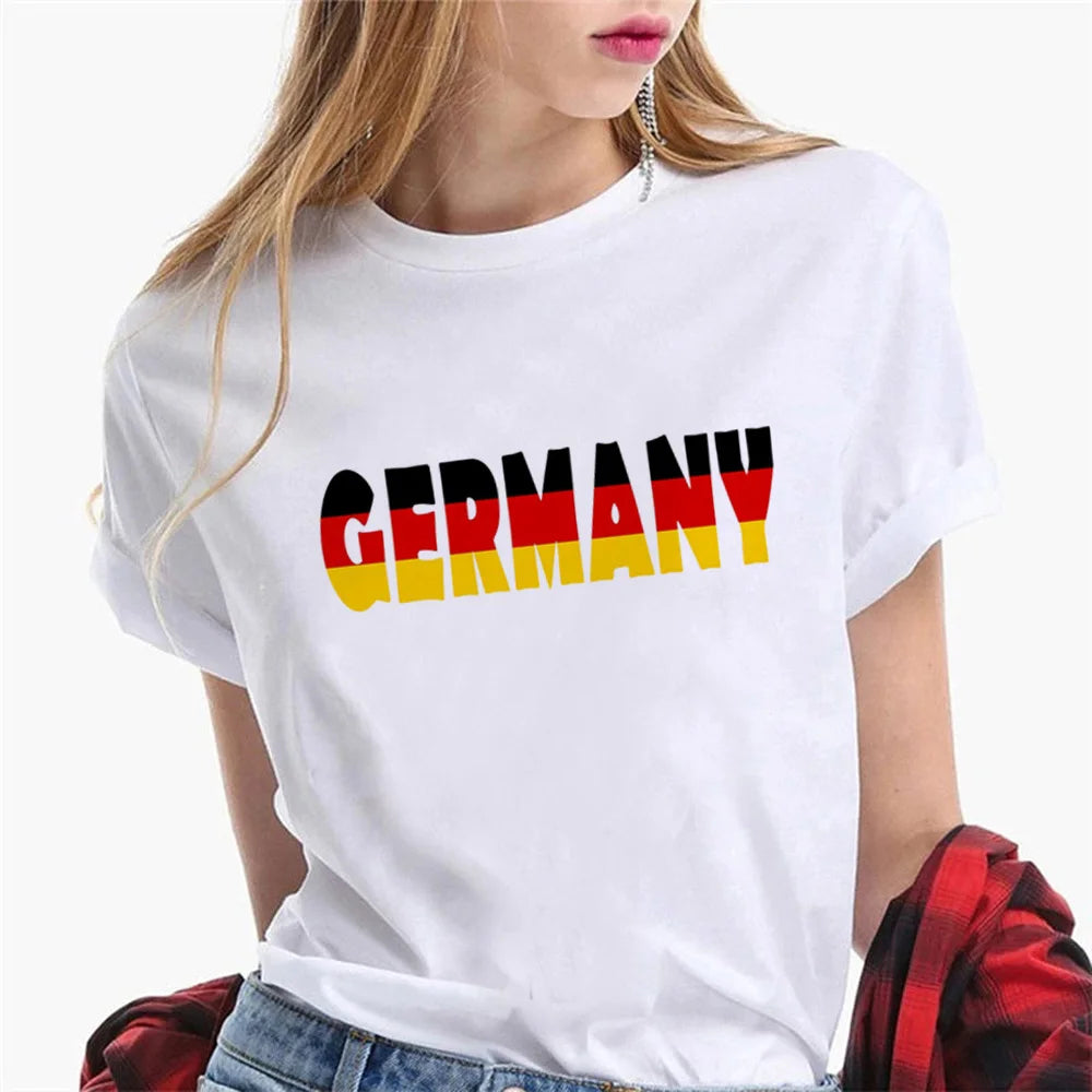 Germany top women comic Tee female Japanese graphic harajuku clothing