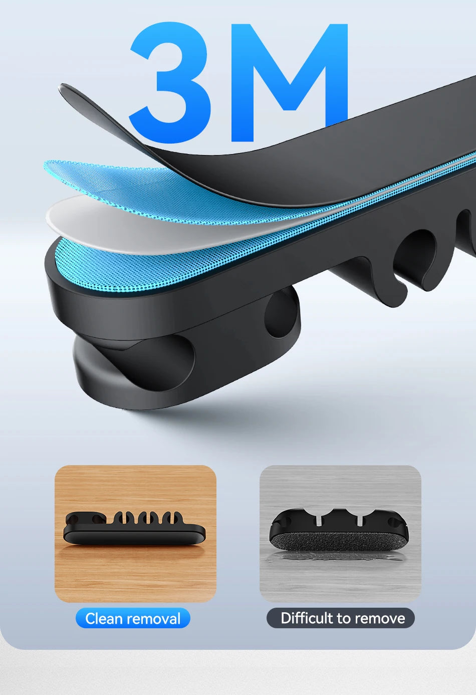 Organizer Silicone 5 Hole Cables Winder Flexible Wire Management Clips For Cable ClearanceCordProtector For Charger