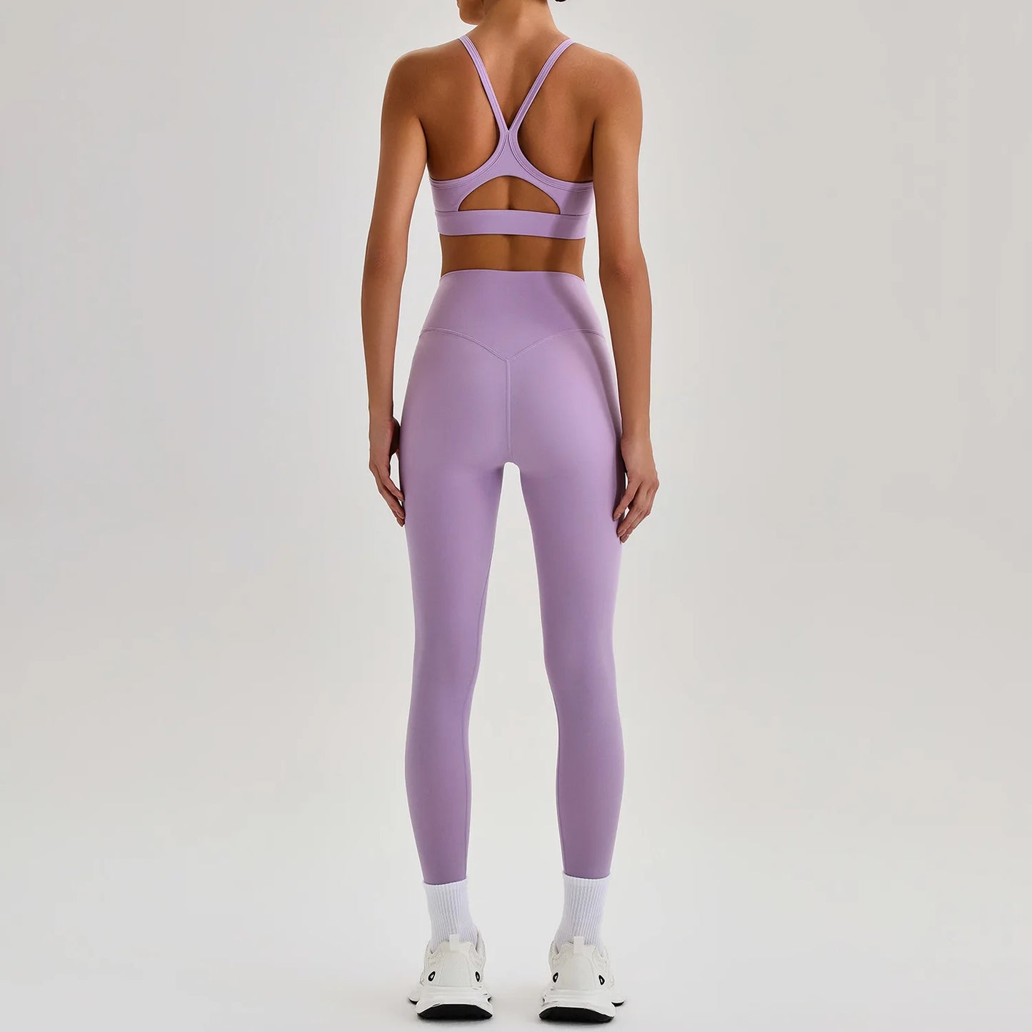 Women's Yoga Sets High Waist Tummy Control Leggings Push Up Sportswear Gym Workout Outfits Sports Fitness Clothes Hot Sale New
