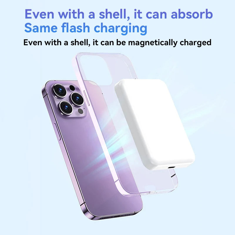 OnePlus Magnetic Power Bank For Magsafes 50000mAh Wireless PD 22.5W Fast Charger Powerbank External Battery For iPhone Samsung