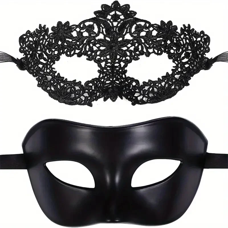 Valentine's Day Mask and Collar Set for Couples Costume Parties Cosplay and Fun Accessories to Spice Up the Celebration