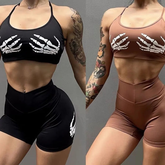 Women's Sports Fitness Set Underwear Bra Beauty Yoga Vest Running Training High-grade European and American Trend Suspenders