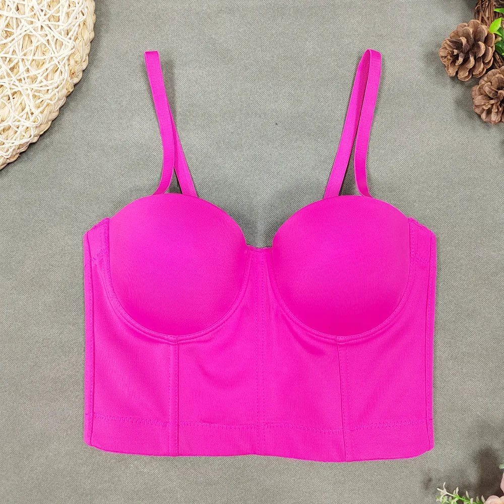 S M L XL 2XL 3XL Fashion Mesh Push Up Bralet Women's Corset Bustier Bra Night Club Party Sexy Cropped Top Vest fashion AW514