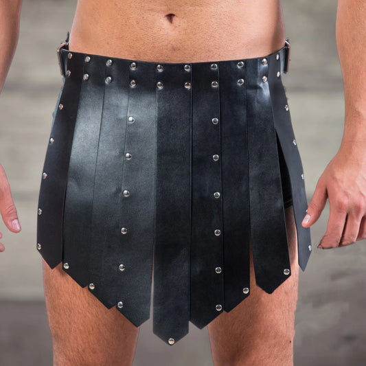 Mens pu leather lingerie harness men Gladiator Skirt and chest men's harness pu leather straps pu leather kilt Harnesses for men