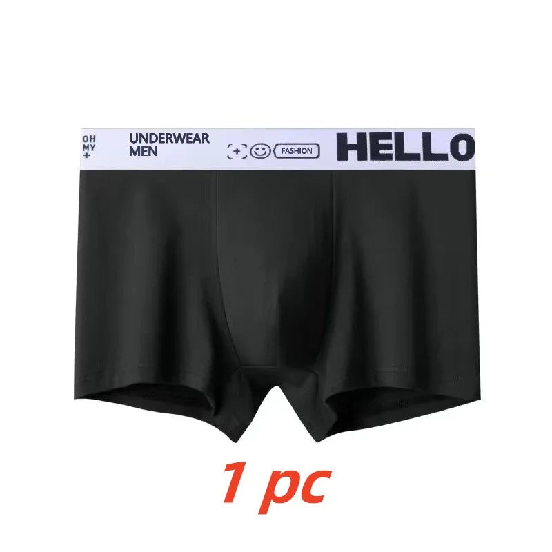 1/5/10 PCS Men's and boys Underwear Sports Seamless Comfortable Breathable Teen Boxer Briefs Men‘s Mid Rise Plus Size