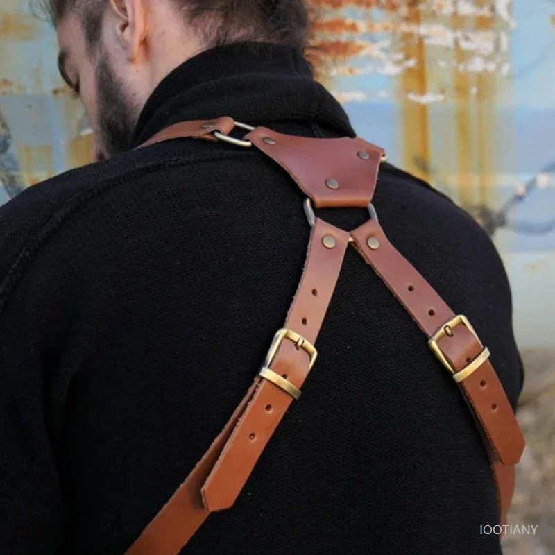 Cosplay Medieval Viking Anti-theft Hidden Underarm Vest Pocket Mobile Phone Shoulder Holster Bag Double Pocket Hidden Wallet