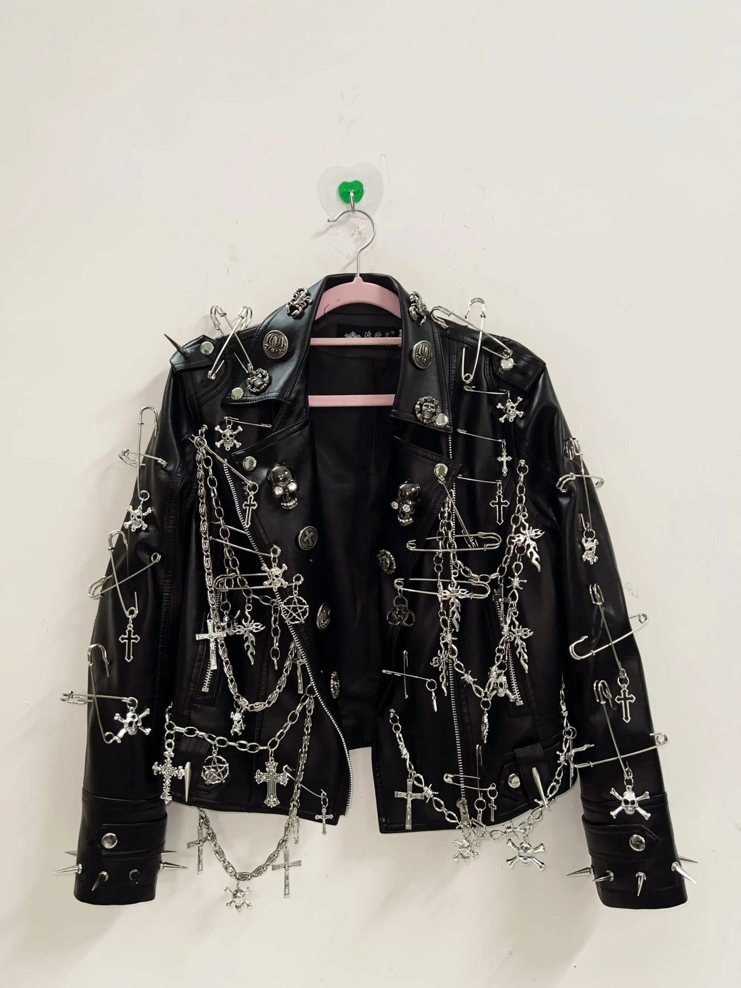 vintage Jacket Punk Jacket y2k   Jacket y2k fashion Gothic Jacket harajuku fashion Cross Jacket Skull  Jacket  gothic clothes
