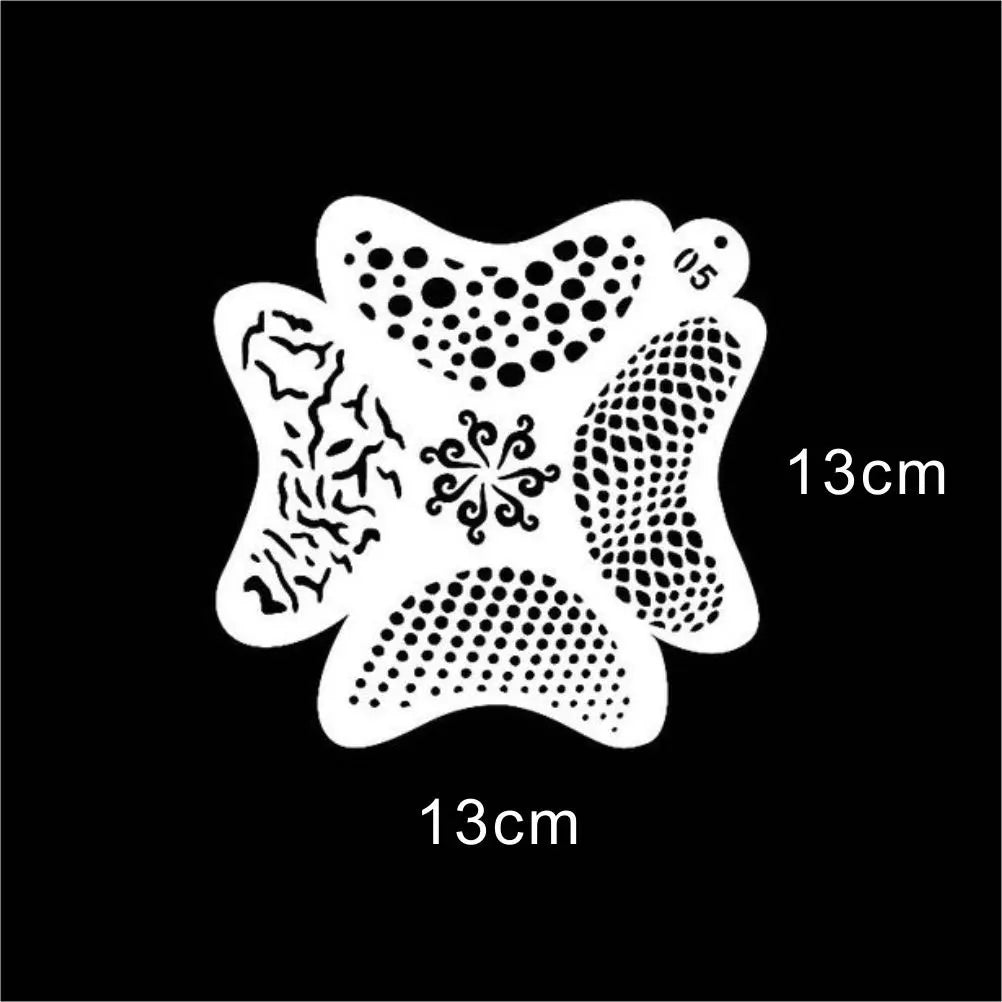 100 PATTERNS Face and Body Paint Stencils Set with Spider, Scales,Mermaid, Animals for Children and All  Body and Girl