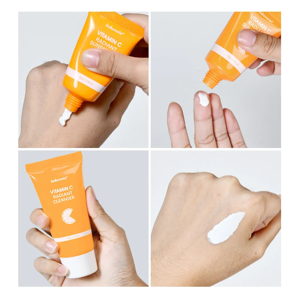 SPF 30 Vitamin C Moisturizer Protects Skin From UV Rays Hydrating Lotion Brightens Skin Nourishment Multiple Skin Care
