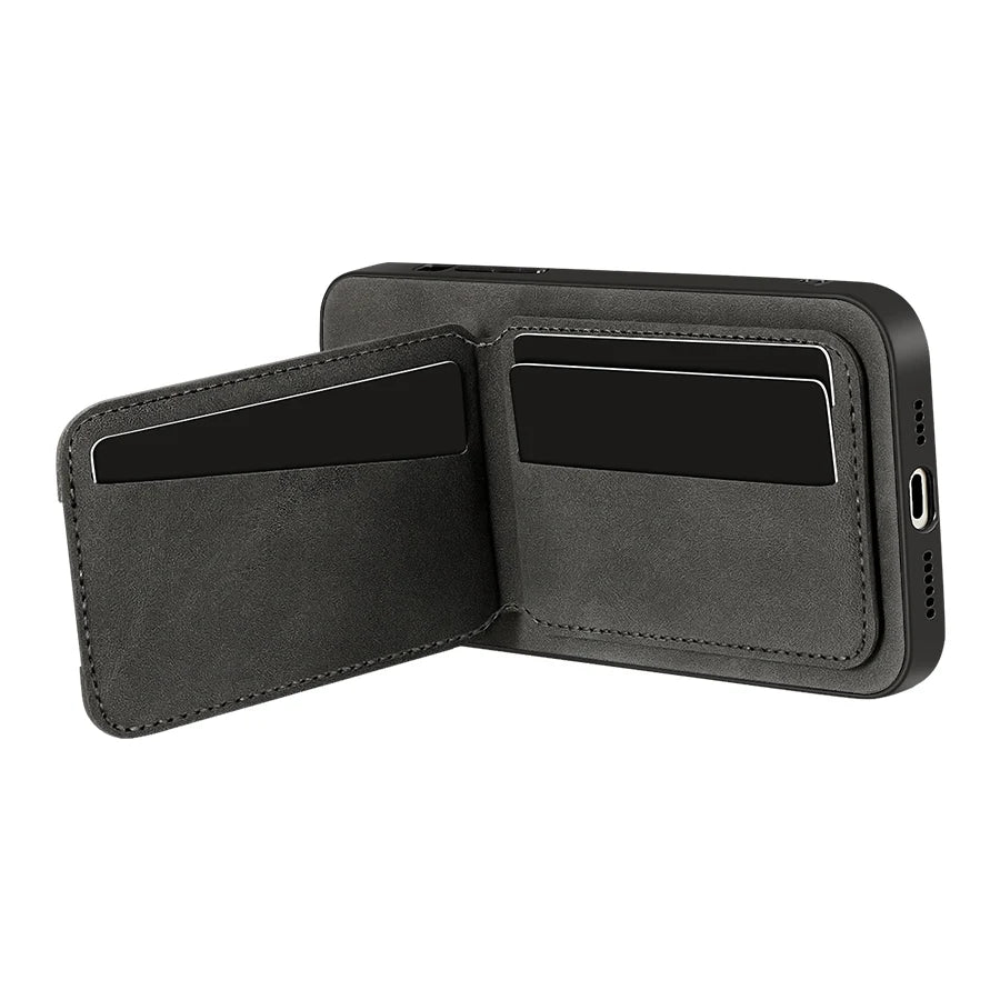 Business Luxury Sheepskin Leather Case For Google Pixel 9 10 11 Pro XL Card Holder Magnetic Stand Phone Cover For Pixel 9A 10A